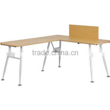 L-Shape with wood top Computer Desk