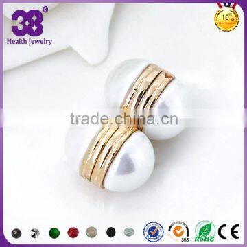 Chinese Imitation Jewellery With Gold Plated Earring Fashion Big Pearl Earrings photo-3