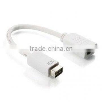 Mini-DVI to HDMI Adapter Cable, Mini-DVI Male to HDMI Female, 6 inch