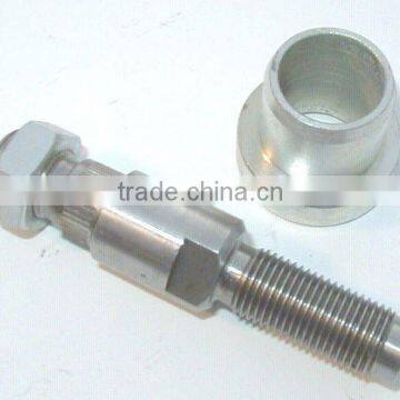 OEM anodized aluminum threaded electric appliance motor shaft