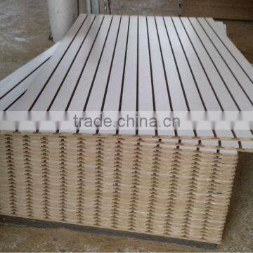 slot melamine E1&E2 MDF for furniture 16mm 18mm 20mm