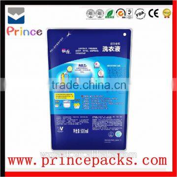 Customized Design Stand up Washing Liquid Laundry Detergent Packaging Pouch With Spout photo-3
