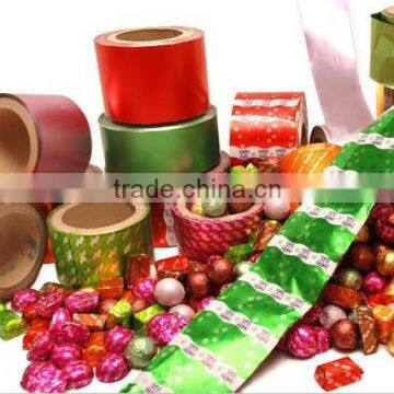 Emboss colorful foil chocolate wrappers with CE certificate food grade factory price