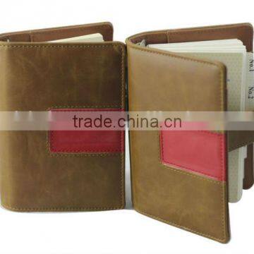 leather Hard cover Diary notebook, newest style spiral organizer planner aganda, 2016 a5/a4 notebook with magnet hook