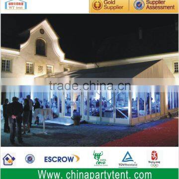 Large span glass wall transparent exhibition tent for sale