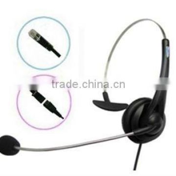 monaural telephone headset with RJ-11 & QD for calling center & telemarket OEM/ODM