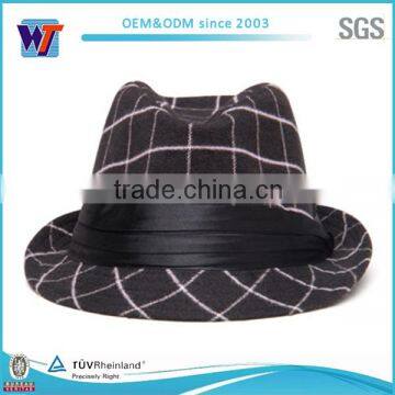 Wool Felt Hats Vintage Fedora Hats Wholesale for Men photo-2