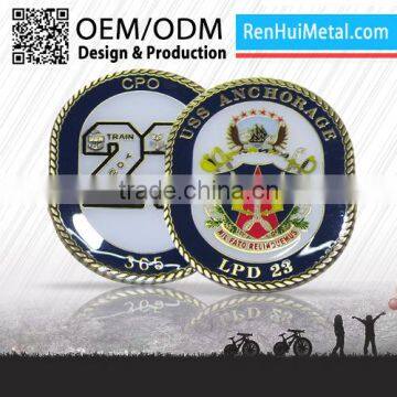 Renhui custom Metal wrapping paper coin