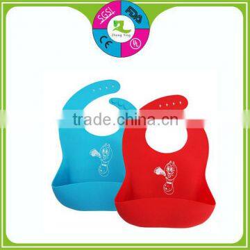 High quality food grade silicone infant y bibs