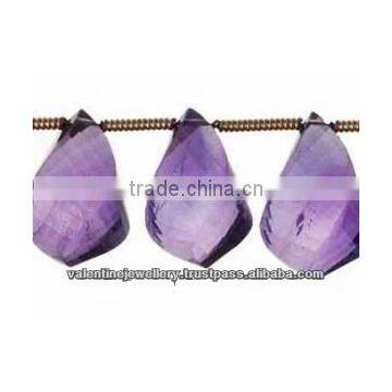 gemstone beads wholesale, beads the stone, amethyst twisted faceted beads drop