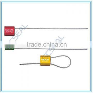 Aluminum body 2.5mm diameter steel wire cable security seal