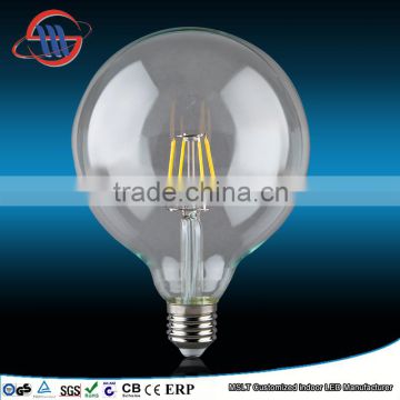 High quality 360degree g125 led filament bulb for decorative home lighting