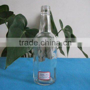 500ml fancy design beverage glass bottle