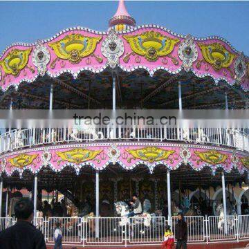 theme park rides double carousel