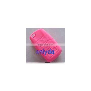Hot sale VW remote key silicon cover (pink ) 3 button key silicon cover