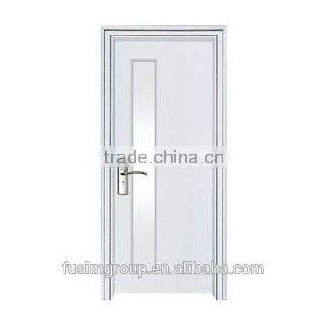 Hot sale swing open style bathroom door with nice latest design pvc venner