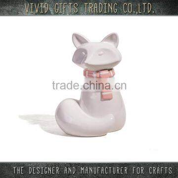 custom fox shape porcelain name brand 3d home decoration modern