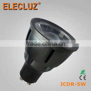 Elecluz JCDR Gu10 5w spotlight led 100-240v 45 degree beam angle GU10 JCDR 5W led bulbs ce rohs led spotlight gu10