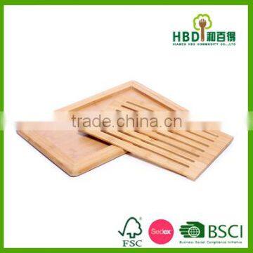 High quality wood bamboo bread cutting board, bamboo bread board