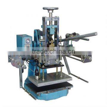 Manual hot stamping machine for leather