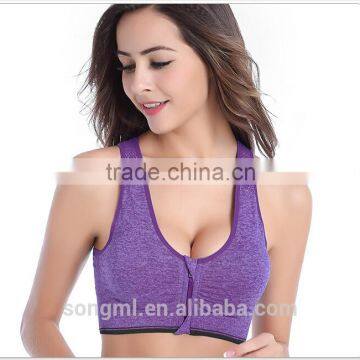 Colored Yarn Best sexy lingerie wireless yoga sports bra fitting stores