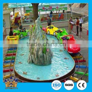 hot sale amusement park equipment water amphibious chariots island rides train ride