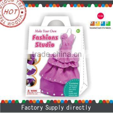 Make Your Own Dress for Plastic Dress Up Model, New Fashion Paper Dress, Paper Doll Dress