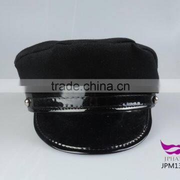 Black police officer hat uniform caps diy hat