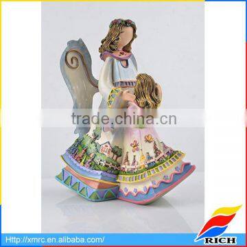 hand painting sculpture woman and child