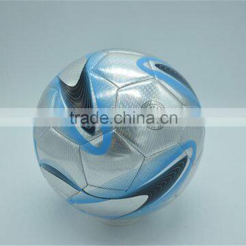 Soccer Ball , Custom Sliver Metallic PVC Leather Soccer Ball Football photo-2