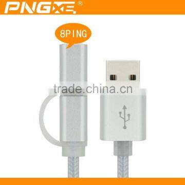 2016 PNGXE Latest Fast Charging Usb Charger Cable for Iphone6 and for Samsung S6 2 in 1 Usb Cable photo-3