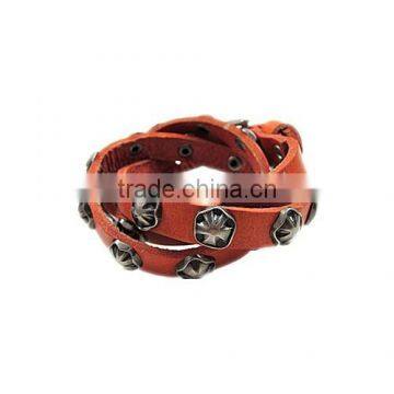 Boshiho Charm Magnetic Leather Bracelet
