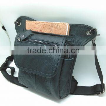 Boshiho Lichee Pattern Waist Bag Small Leather Pouches