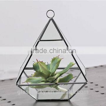 Round terrarium glass. geometric glass terrarium wholesale container