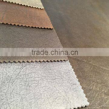 Bronzed Suede bonding with single fleece for sofa fabric
