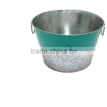 Summer Round Beverage Metal Tub