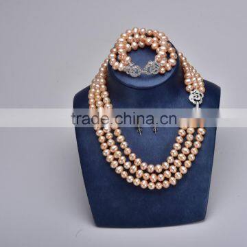 2016 European Style natural pearls necklace jewelry