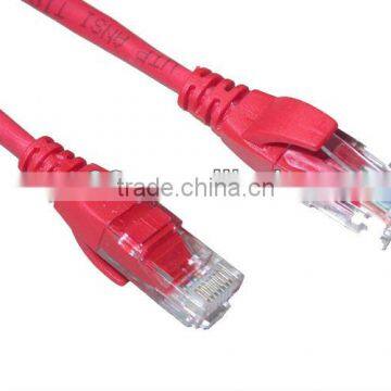 Vcom High Speed UTP Cat5e Patch Cord in red