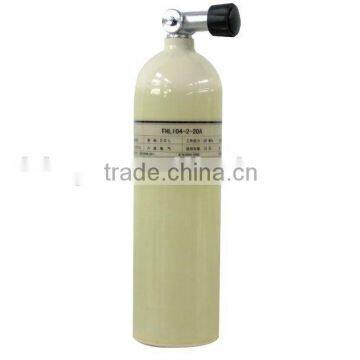 2L hoop wrapped glass fiber gas cylinder