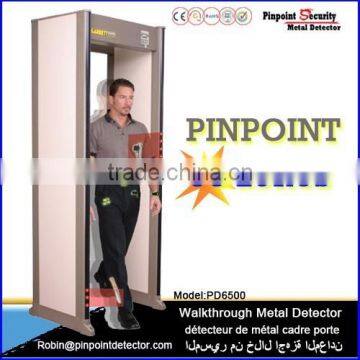 Pinpoint factory 33 Zones Walk Through Metal Detector PD6500i Wall Metal Detector Security Gate