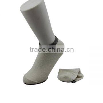 Haining GS custom plain pure color white pvc anti-slip black cuff white miracle cotton women ankle grip trampoline socks