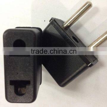 Hot sale China alibaba 2 flat pin to 2 round travel adapter plug