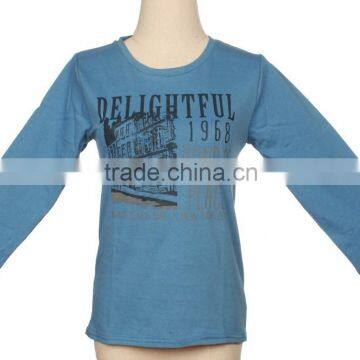 SOP Wholesale Cotton Long Sleeve Tshirt Men Custom T-Shirt