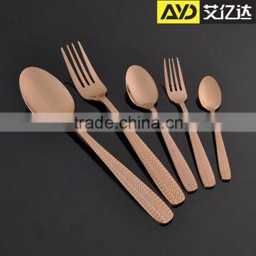 gorgeous and exalted ! Guangdong Aiyida gold plated cutlery