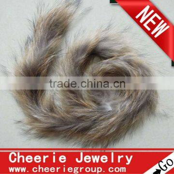 1M Raccoon Fur Strip, Fur Trim Strip for Jacket