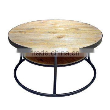 Modern round multifunctional coffee table