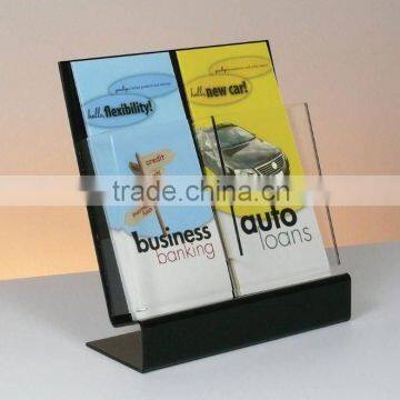 2-pocket Acrylic Brochure Holder/Acrylic sign holder