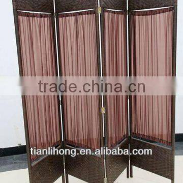 High Quality Luxurious Folding Rattan/wicker Screen