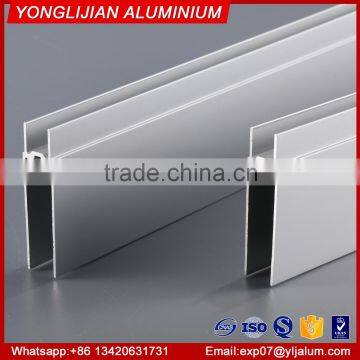 Anodized silver aluminum profiles for closet door wardrobe door