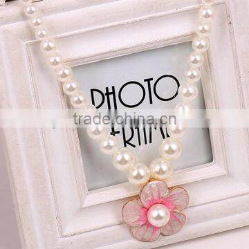 Hot Selling Beautiful Lady Pearl Flower Necklace